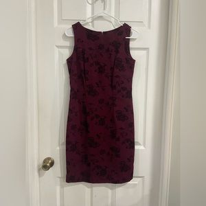 Business style Maroon Dress